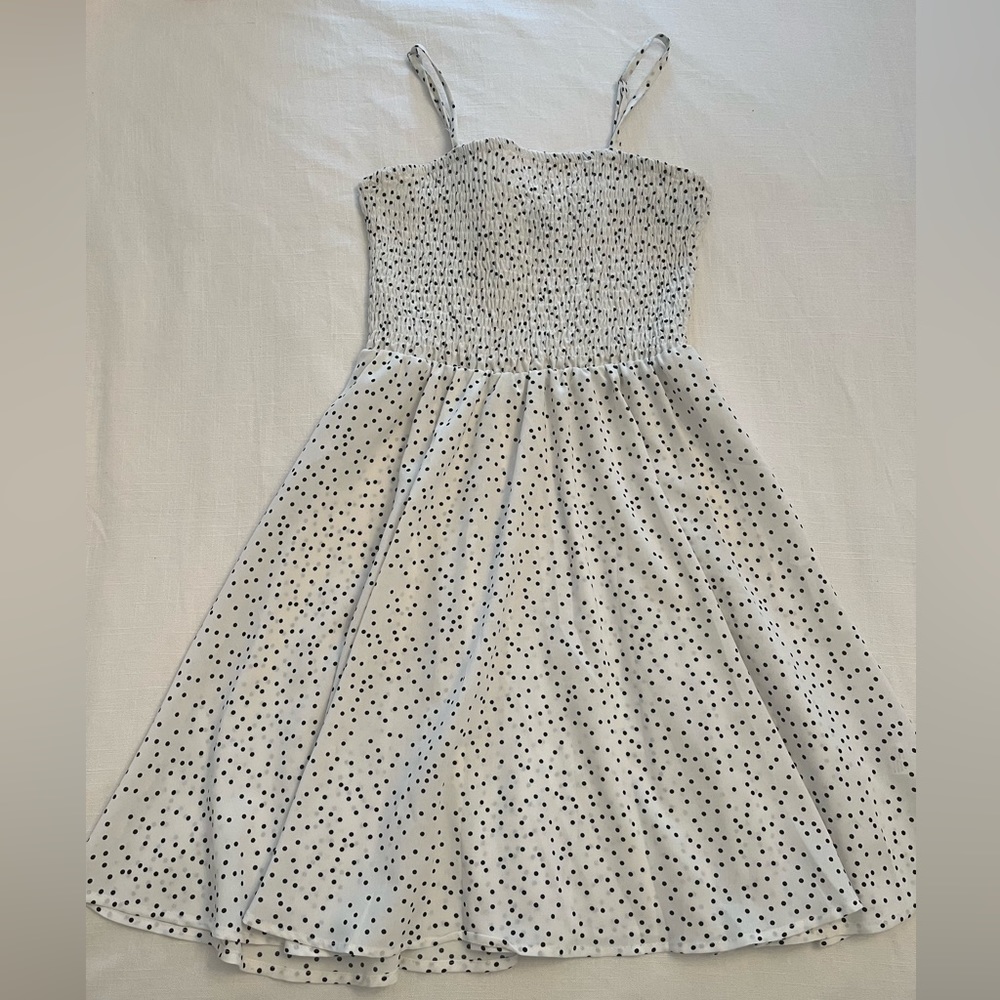 White polka dot dress - small
